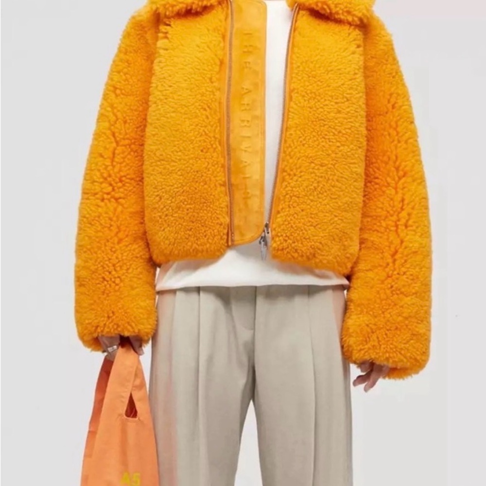 The Arrivals Orange Shearling Jacket